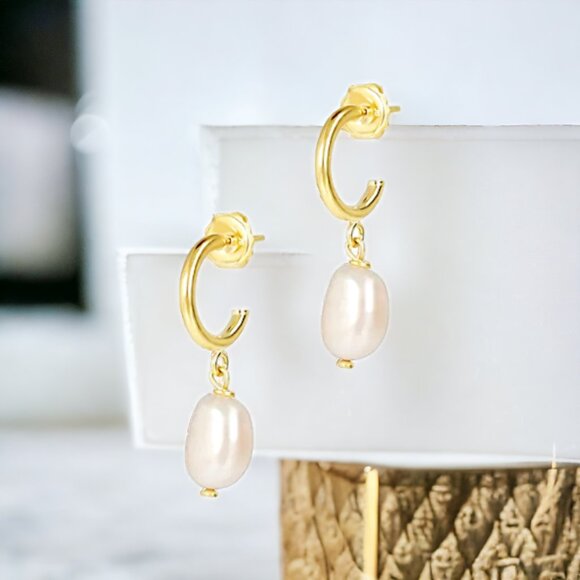 HALOGEN Hoop Pendant Earrings - Picture 1 of 3